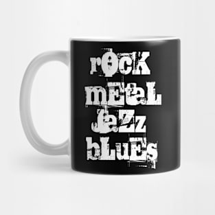 rock punk blues jazz lover Mug